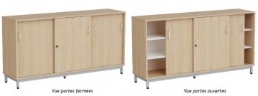 Meuble 3 portes coulissantes