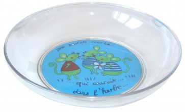 Assiette souris verte