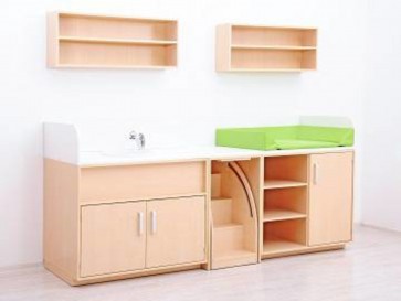 Combinaison meuble de change Set B - Avec Vasque