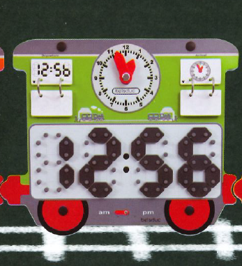 Jeu mural Wagon l'horloge
