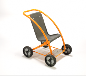 Poussette métal roues fixes