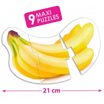 Maxi puzzles silhouette les aliments sains