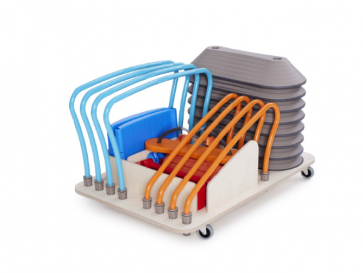 Chariot de rangement pour mini parcours