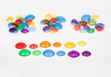 Assortiment de 108 Coquillages Tactiles seconde main