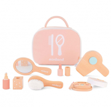 Kit beauté accessoires pour poupées en bois