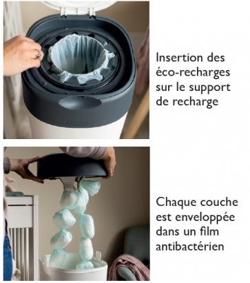 Eco recharges pour Poubelle à couches XL  T&C  