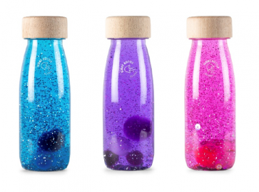 Bouteilles sensorielles magiques Couleurs Magiques : Bleu, violet, rose