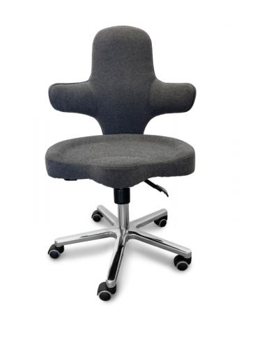 Siège ergonomique VARIO Tissus gris Assise réglable 3 hauteurs