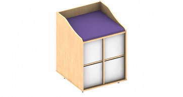 Meuble de déshabillage 4 casiers à porte