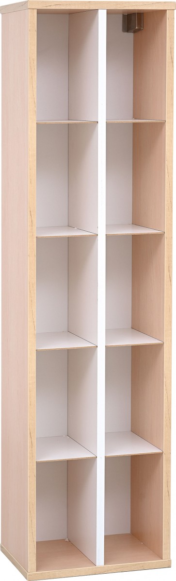 Meuble étagères Quadro 10 compartiments coloris naturel
