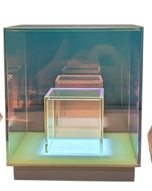 Prisme lumineux cube 3D