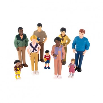 Les familles du monde -Assortiment de 9 figurines