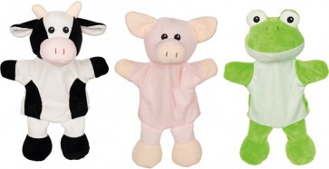 Marionnettes à pattes la ferme - Assortiment de 3