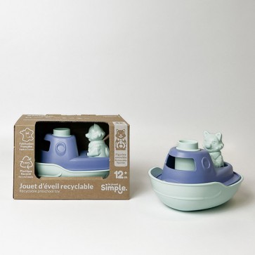 Bateau transformable bleu