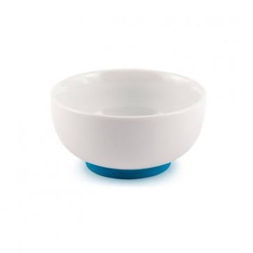 Bol porcelaine 20 cl base antidérapante bleu ou orange