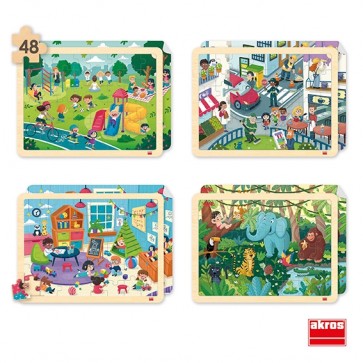 Puzzle inclusif : respect et harmonie (set de 4)