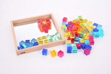Cubes cristal avec plateau
