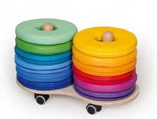 Chariot de rangement + 12 coussins
