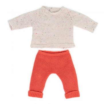 Ensemble vêtements poupon pull et pantalon 38 cm