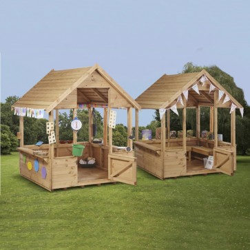 Duo de maisonnettes ouvertes