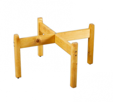 Support en bois pour plateau d'activités