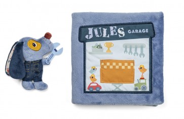 Livre tissu le garage de Jules