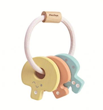 hochet clefs pastel