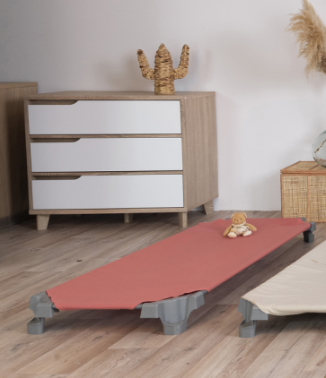 Drap de dessous pour couchette en coton recyclé 55*130
