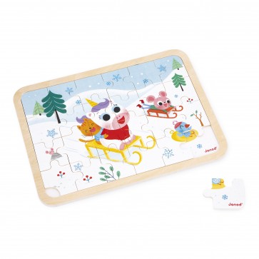 Puzzle bois 24 pièces "La montagne"