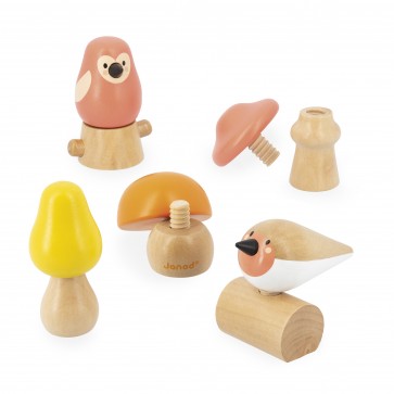 Jeu à visser Oiseaux et champignons