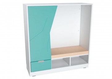 Meuble Quadro coucou caché blanc