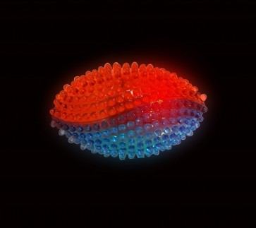Balles lumineuses texturées ovales