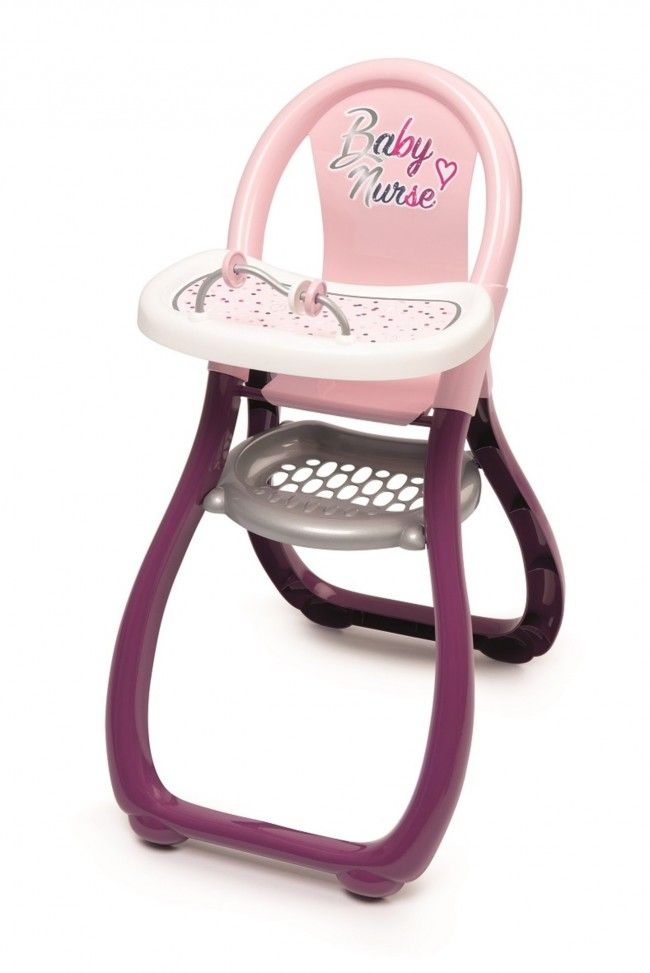Chaise Haute Pour Poupée Oursons – Inclinable, Pliable, Avec Plateau Et Harnais – Dès 3 Ans