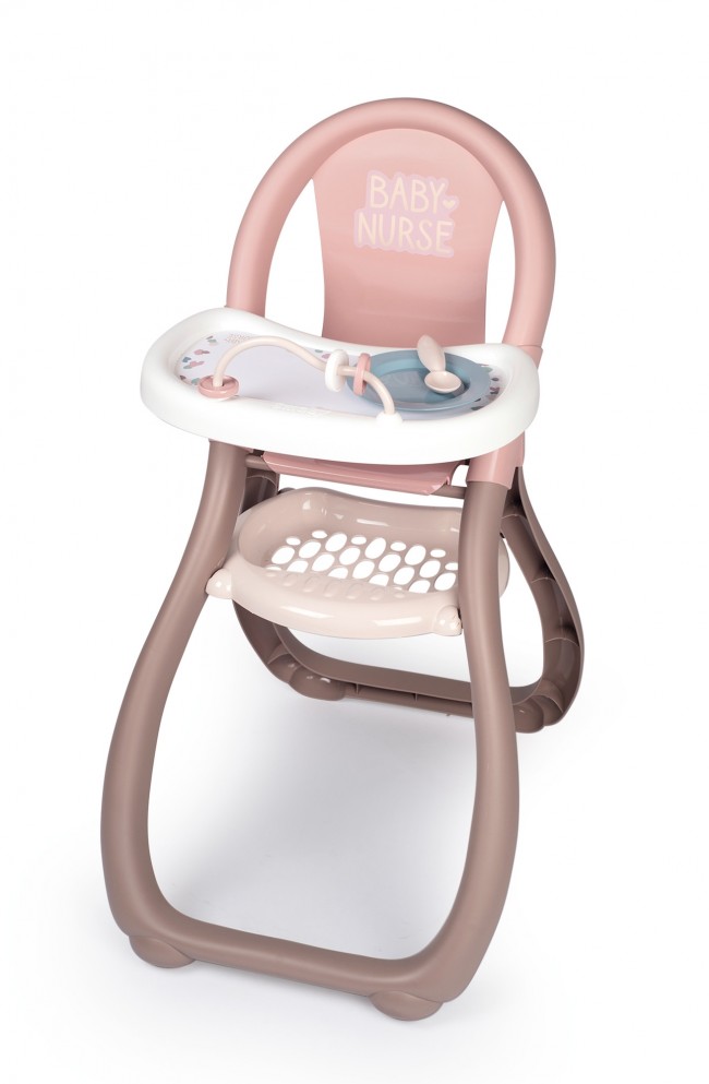 Chaise Haute Pliable Pour Poupées – Plateau Inclus, Tissu Lavable – À Partir De 3 Ans