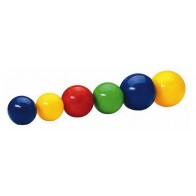 Balle scolaire lisse regonflable diam.22 cm  Lot de 3