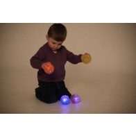 Balles lumineuses irrégulières - Lot de 4