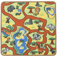 Tapis pour table d'activités La Jungle