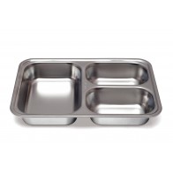 Plateau Inox 3 compartiments 