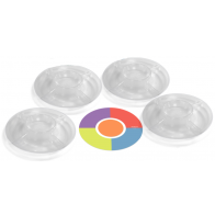 Plateaux à trier transparents - Lot de 4
