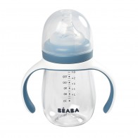 Biberon verre d'apprentissage 2 en 1