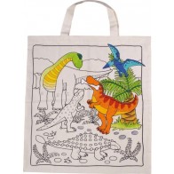 Lot de 6 sacs à colorier dinosaures