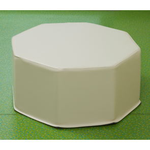 Pouf octogonal htr 25cm écru