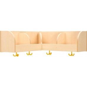 Porte-manteaux d'angle 4 compartiments