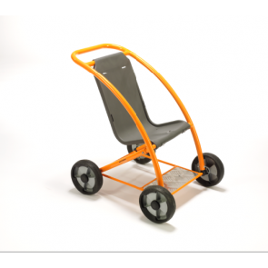 Poussette métal roues fixes