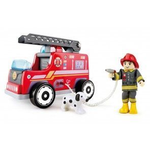 Camion de pompier bois