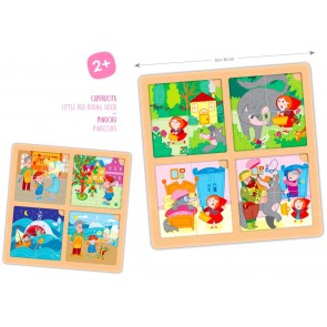 Puzzles séquentiels Pinocchio et le petit chaperon rouge