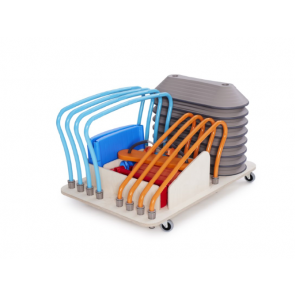 Chariot de rangement pour mini parcours