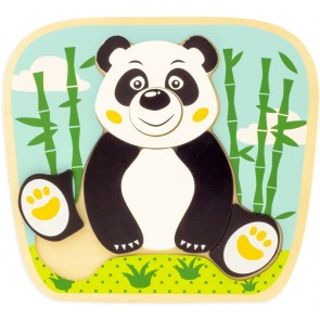 Puzzle relief animaux : panda