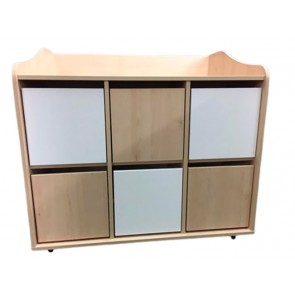 Meuble de déshabillage 6 casiers à porte