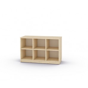 Meuble 6 casiers Feria blanc ou naturel